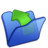 Folder blue parent Icon